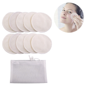Bamboo Reusable Makeup remover Skin Round Soft Reusable Facial Cleansing Rounds Pads