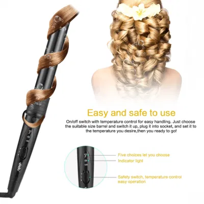 Barrels LCD 5 in 1 Hair Curling Iron Ceramic Roller