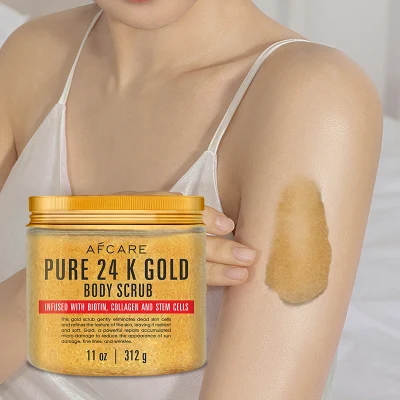 Best Selling Exfoliating 24K Gold Scrub Nature Deep Cleaning Whitening