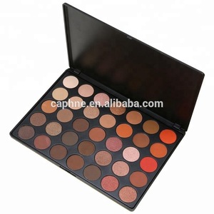 Custom logo OEM Makeup 35 Warm Color Private Eye Shadow Pallet