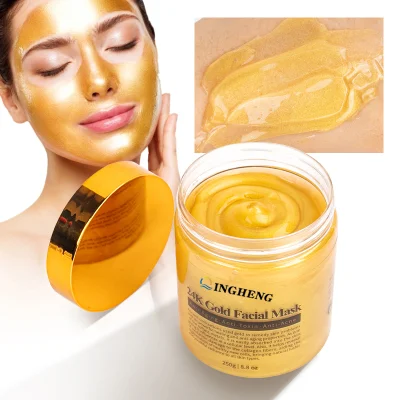 Customized Wrinkle and Moisturizing Facial Powder Skin Care 24K Gold Collagen Cosmetics Face Mask