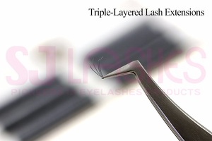 Double/Triple Layered Mink Volume Lashes OEM Packaging PBT
