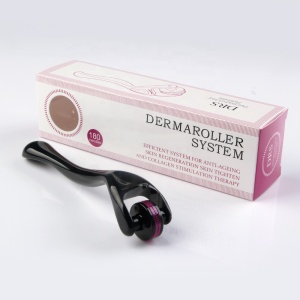 DRS180 Eye Wrinkles Microneedling Dermaroller Acne Scars Cellulite Stretch Mark Face Body Derma Roller