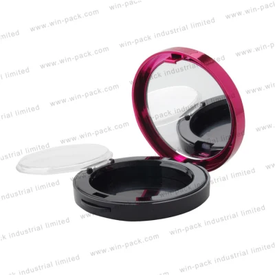 Empty Clear Color High Quality Plastic Loose Powder Case for Make up Packaging Free Samples