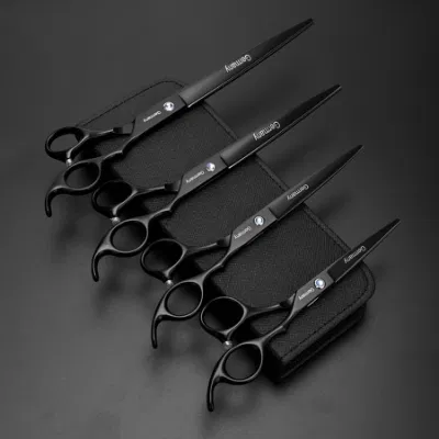 Four Sizes Scissor Black Professional Hairdresser Beauty Products Beauty Instrument