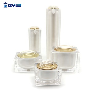 High Quality Cosmetic packaging Hot Design Manufacture Square Acrylic Bottle