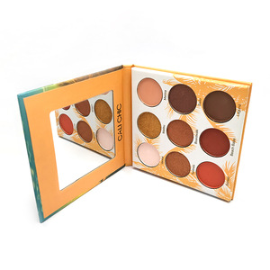 Hot Sale Paper Cardboard High Quality Makeup Eyeshadow Shiner Pigmented Eye Shadow Palette
