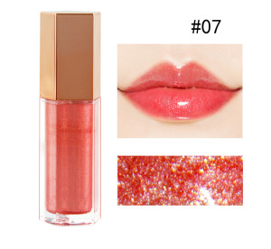 Hot Selling Lip Gloss 6 Colors Rhombohedral Shine Moisturizing Easy to Color Lip Gloss