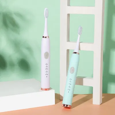 Ipx7 Waterproof Non-Slip Handle Adult Battery Powered Electric Toothbrush