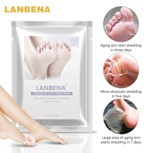 LANBENA  feet exfoliating best foot peel mask foot spa socks Peeling Foot mask