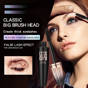 long last waterproof curling volume ultralong wet silk fiber 4D eyelash extension large brush head mascara RM0009