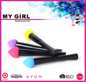 MY GIRL make up brush powder puff New Beauty cosmetic puff , Sponge long handle powder puff