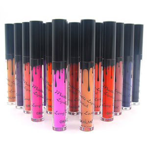 OKALAN G009 Makeup Lip Direct Supplier 24 Colors Long Lasting Matte Liquid Lipstick Make Your Own Lip Gloss