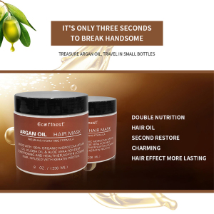ORGANIC Argan Almond Oils Deep Conditioner Hydrating Repair Dry Damaged Color Treated Stimulates Growth Argan Oil Hair Mask