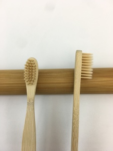 painted bamboo toothbrush 100% biodegradable  bamboo toothbrush case