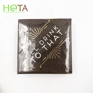 print napkin with hot stamping