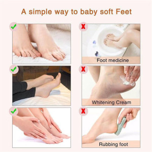 Private Label Soft Touch Foot Peel Mask, Exfoliating Callus Remover (2 Pairs Per Box) exfoliating foot peel mask