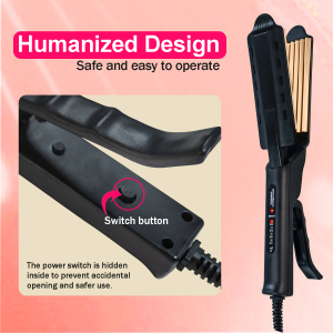 Professional Hair Straightener Titanium Volume Curling Iron Fast Hot 15s Hair Crimper Salon Beauty Curler Tool