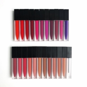 Professional liquid matte lipgloss vendors square matte lipgloss tubes wholesale matte liquid lipstick