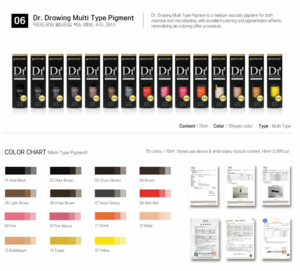 Safe and Best Quality Lip / Eyebrow Tattoo Pigment (Yellow) for Microblading / Machine Made by Best Manufacture in Korea