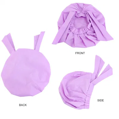 Satin Shower Bonnet Thickened Bathroom Accessories Waterproof Oily Fume Cap Female SPA Hairdressing Salon Supplies Shower Cap