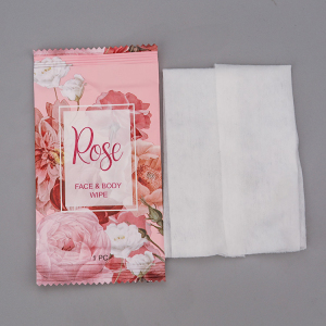 Spunlace Non-woven Material Rose face and body Care wet tissue wet wipes