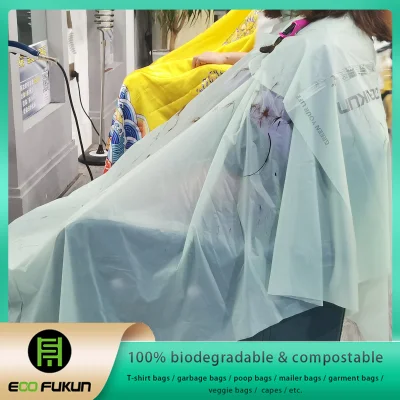 TUV Certificated Home Compostable Disposable Hairdressing Capes