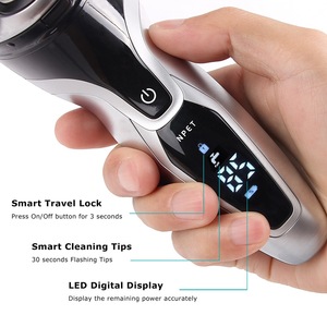 US STOCK NPET ES8109 Electric Shaver Razor for Men  USB Rechargeable Electric Razor, IPX7 Waterproof Wet & Dry Rotary Shavers