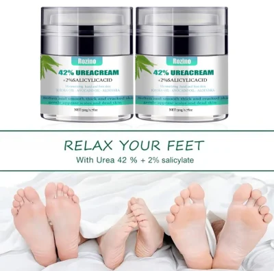 Wholesale Hand and Foot Care Whitening Repair Moisturizing Peel Crack 42% Urea Foot Cream Private Label