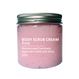 Wholesale natural organic whitening exfoliating body and face scrub cream private label manufacturers