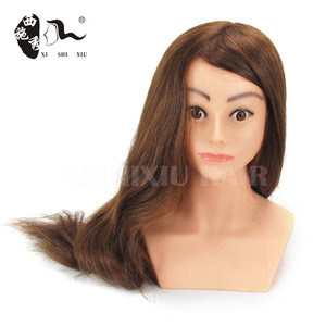 Wholesale price 100%human hair mannequin head with makeup