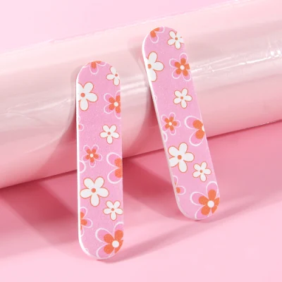 Yaeshii Colorful Cartoon Custom Double Side Nail File Sandpaper Plastic Nail File