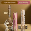 Travel Portable 5ML Mini Creative Design High-end Leather Zinc Alloy Bottom-Filling Spray Perfume Bottle