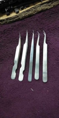 Russian Volume Tweezers A Type Set of 5 Eyelash Extension Tweezers