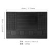 Source factory PVC hair tools non-slip mat 6 magnetic multi-slot hair tools storage mat wholesale hard material.