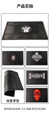 Source factory PVC hair tools non-slip mat 6 magnetic multi-slot hair tools storage mat wholesale hard material.