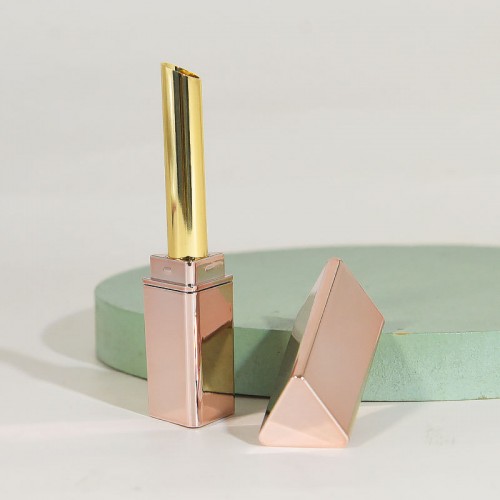 New Modern Fashion Pocket Unique Design Diamond Triangle Aluminum Lipstick Tube