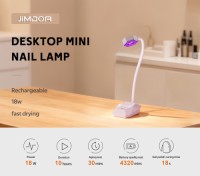 Rechargeable Cordless LED UV Nail Lamp Flexible Gooseneck Portable Gel Polish Dryer Salon Use Fast Curing