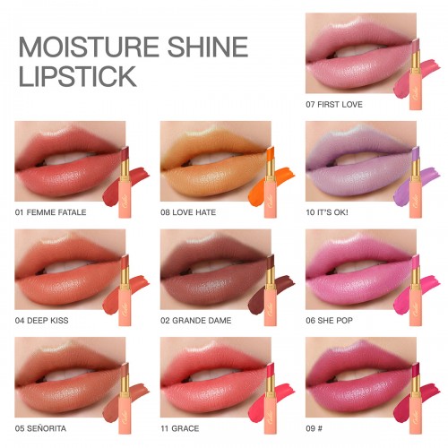 Moisture Shine Lipstick-Oulac,Nails and Makeup Suppliers