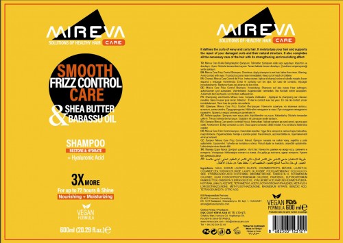 Mireva Care Smooth Frizz Control Shampoo 20.99 floz