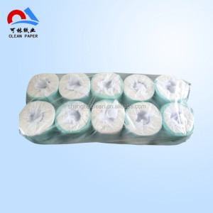 100% Recycle Pulp White Tissue Roll Natural Paper Napkin 2 Ply 200 Sheets Tissue Paper Custom Embossing Toilet Paper