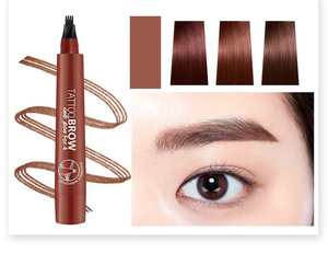 2019 New Arrival 4 Tips Long Lasting Waterproof Liquid Eyebrow Pencil, Make Your Own Brand Brow Pen