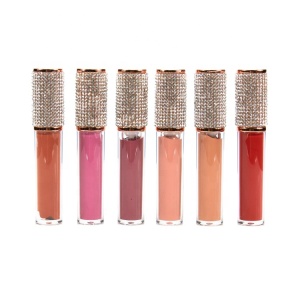 2021 new style shiny glitter lip gloss hot selling waterproof lip gloss vegan pigmented lip gloss