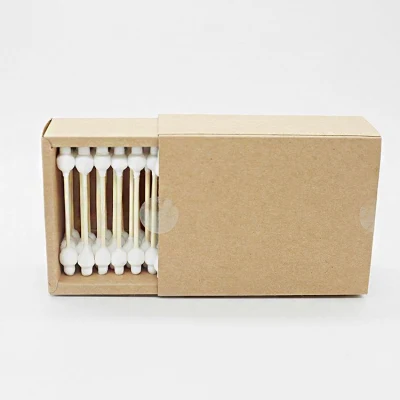 Bamboo Cotton Buds Plastic-Free Product &amp; Packaging 100% Biodegradable Cotton Swabs