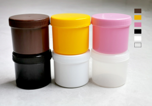 colorful empty plastic cosmetic skin care cream jar 150ml 250ml
