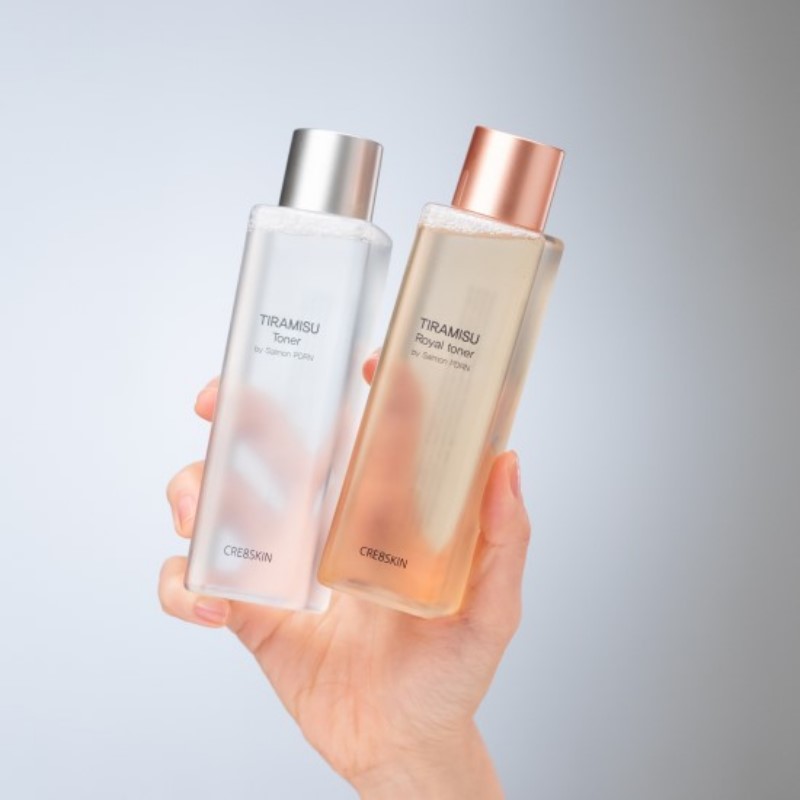 Cre8skin Salmon PDRN TIRMAMISU TONER MORNING TONER EVERNING TONER Skincare PDRN Korea Cosmetic Set