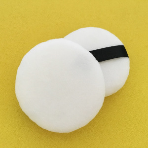 Custom Private Label Oem Crystal Velvet Cotton Microfiber Makeup Loose Powder Puff White