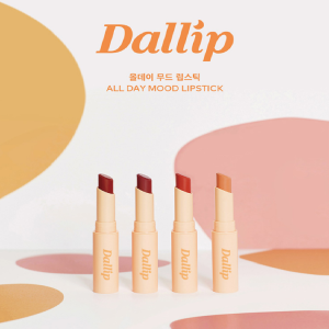 Dallip All Day Mood Lipstick 4 Colors Korea Cosmetics Lip Tint Lip stick Korean Kbeauty A light matte-type