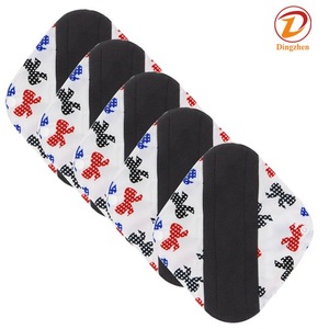 Eco Friendly Washable Women Feminine Bamboo fiber Cloth Napkin Pad Reusable Comfort Panty Liner Soft Sanitary Pad