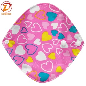 Eco Friendly Washable Women Feminine Bamboo fiber Cloth Napkin Pad Reusable Comfort Panty Liner Soft Sanitary Pad